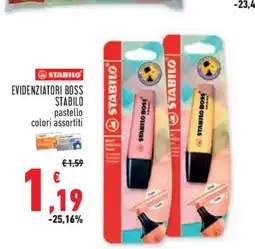 Conad Superstore Evidenziatori boss STABILO offerta