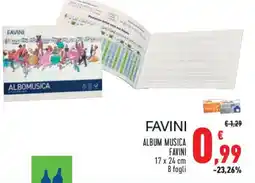 Conad Superstore Album musica FAVINI offerta