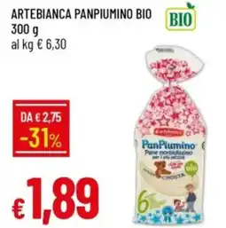 IperFamila Artebianca panpiumino bio offerta