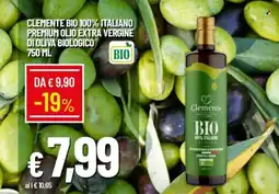 IperFamila Clemente bio 100% italiano premium olio extra vergine di oliva biologico offerta
