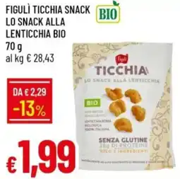 IperFamila Figulì ticchia snack bio lo snack alla lenticchia bio offerta