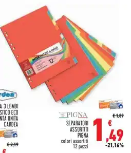 Conad Superstore Separatori assortiti PIGNA offerta