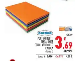 Conad Superstore Portaprogetti tinta unita con elastico eco CARDEA offerta