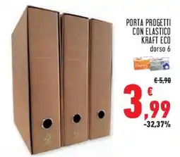 Conad Superstore Porta progetti con elastico KRAFT ECO offerta