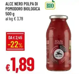 IperFamila Alce nero polpa di pomodoro biologica offerta