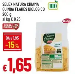 IperFamila Selex natura chiama quinoa flakes biologico offerta