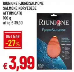 IperFamila Riunione fjordisalmone salmone norvegese affumicato offerta