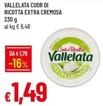 IperFamila Vallelata cuor di ricotta extra cremosa offerta