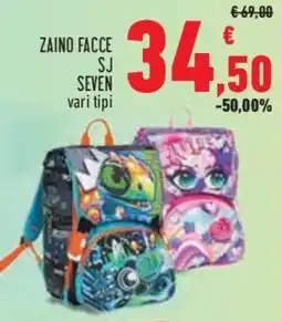 Conad Superstore Zaino facce sj SEVEN offerta
