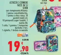 Conad Superstore Astuccio 3 cerniere facce da sj SEVEN offerta