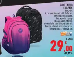 Conad Superstore Zaino factor COOLPACK offerta