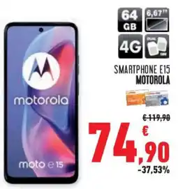 Conad Superstore Smartphone e15 MOTOROLA offerta