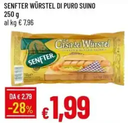 IperFamila Senfter würstel di puro suino offerta