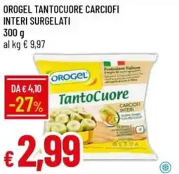 IperFamila Orogel tantocuore carciofi interi surgelati offerta