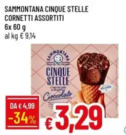 IperFamila Sammontana cinque stelle cornetti assortiti offerta