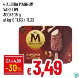 IperFamila 4 algida magnum vari tipi offerta