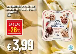 IperFamila Sammontana sorbettiera vaschetta di gelato gusti assortiti offerta