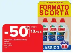 Carrefour Detersivo Liquido Lavatrice DIXAN offerta