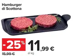Carrefour Hamburger di Scottona offerta