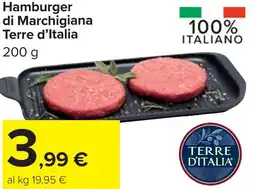 Carrefour Hamburger di Marchigiana TERRE D'ITALIA offerta