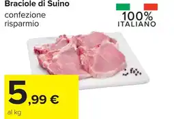 Carrefour Braciole di Suino offerta