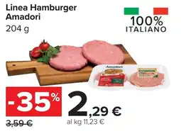 Carrefour Linea hamburger AMADORI offerta