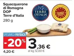 Carrefour Squacquerone di Romagna TERRE D'ITALIA offerta