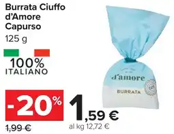 Carrefour Burrata Ciuffo D'AMORE offerta