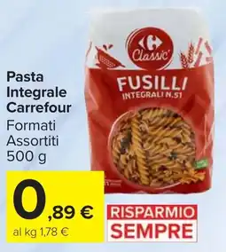 Carrefour Market Pasta Integrale Carrefour offerta