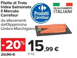 Carrefour Filetto di Trota Iridea Salmonata Il Mercato Carrefour offerta