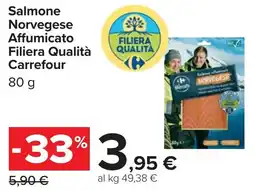 Carrefour Salmone Norvegese Affumicato Filiera Qualità CARREFOUR offerta