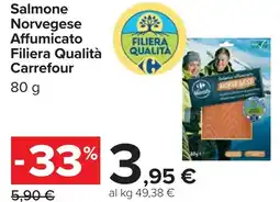 Carrefour Salmone Norvegese Affumicato Filiera Qualità CARREFOUR offerta