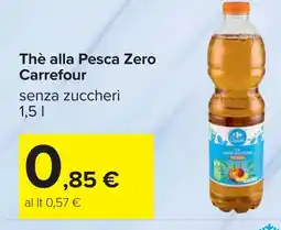 Carrefour Thè alla Pesca Zero CARREFOUR offerta