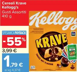 Carrefour Market Cereali Krave Kellogg's offerta