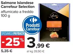 Carrefour Salmone Islandese CARREFOUR Selection offerta
