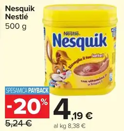 Carrefour Market Nesquik Nestlé offerta