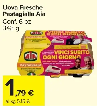 Carrefour Market Uova Fresche Pastagialla Aia offerta