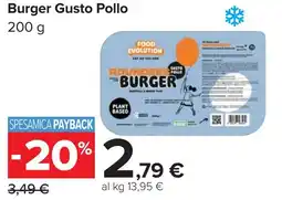 Carrefour Burger GUSTO POLLO offerta