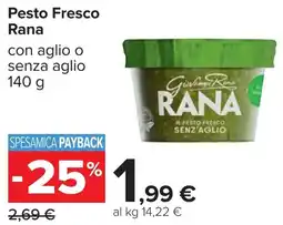 Carrefour Pesto fresco RANA offerta