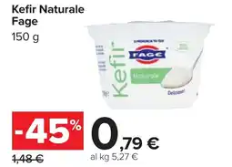 Carrefour Kefir Naturale FAGE offerta