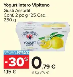Carrefour Market Yogurt Intero Vipiteno offerta
