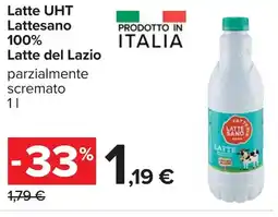 Carrefour Latte uht LATTE SANO offerta