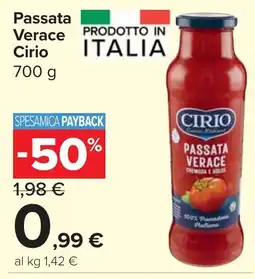Carrefour Market Passata Verace Cirio offerta