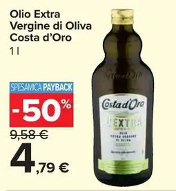 Carrefour Market Olio Extra Vergine di Oliva Costa d'Oro offerta
