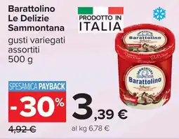 Carrefour Barattolino le delizie SAMMONTANA offerta