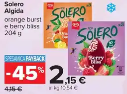 Carrefour SOLERO algida orange burst offerta