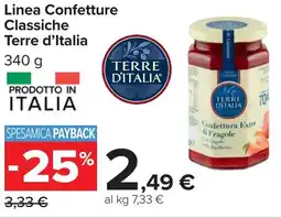 Carrefour Linea Confetture Classiche Terre d'Italia offerta