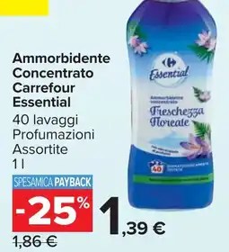 Carrefour Market Ammorbidente Concentrato Carrefour Essential offerta