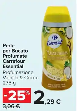 Carrefour Market Perle per Bucato Profumate Carrefour Essential offerta