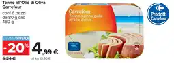 Carrefour Tonno all'Olio di Oliva CARREFOUR offerta